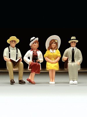 LGB American G Scale Figures, Seated-image