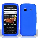 For Samsung Prevail M820 Silicon Skin Case Cover Blue
