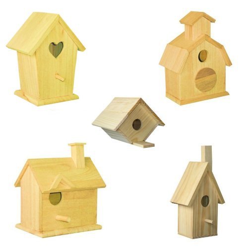 5 Assorted Bird House Kits-image
