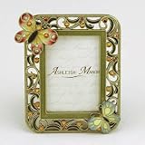 Beautiful Jeweled Picture Frame with Butterflies