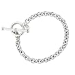 Karat Platinum Rolo Toggle Bracelet, 7.5"