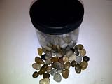 TBC Pebbles: Medium Size River Rocks in Beautiful Assorted Colors. Polished River Rocks (Medium Size Pebbles) 2.4 Pound Jar. Beautiful Vase Fillers, Great in Fireplace, Use in Floral Arrangements, Aquariums, with Candles, Use Wet or Dry. Great for Eye Catching Centerpiece. Perfect for Indoor and Outdoor Gardens and Containers, Fountains and Spas. Approx 2.4 Pounds in Each Jar.