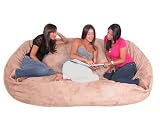 8-feet Xx-large Buckskin Cozy Sac Foof Bean Bag Chair