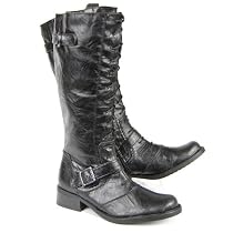JANE KLAIN Damen Winter Langschaft Stiefel, variable Schaftweite, schwarz