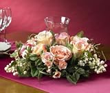 Rose Candelabrum Silk Flower Arrangement
