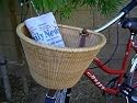 Nantucket Style Bike Basket Natural Color