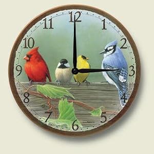Rail Birds Clock