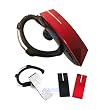 Bluetooth Headset for all Samsung Phones with 3 Changeable Face Plates Black, Red and Silver.