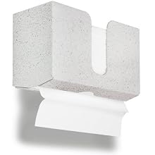 TrippNT 51915 Charcoal Sand Gray PETG Dual-Dispensing Paper Towel Holder, 11" Width x 6" Height x 4" Depth