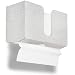 TrippNT 51915 Charcoal Sand Gray PETG Dual-Dispensing Paper Towel Holder, 11" Width x 6" Height x 4" Depth