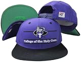 Holy Cross Crusaders Classic Split Bar Snapback Adjustable Plastic Snap Back Hat / Cap