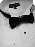 Tuxedo Shirt and Bowtie - Wing Collar 1/4 Inch Pleat, Poly/Cotton