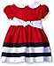 Bonnie Baby Baby Girls' Peter Pan Collar Dress with Bows