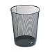 Rolodex 22351 Mesh round wastebasket, 11-1/2 diameter x 14-1/4h, black