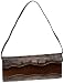SONDRA ROBERTS NEW YORK Suede & Croco Clutch