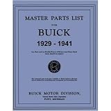 1937 1938 1939 1940 1941 BUICK Parts Book List Catalog by General Motors