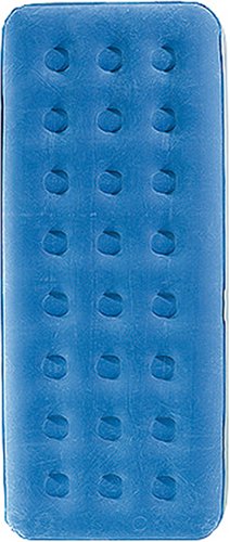 Royalbeach 19018 Gästebett Luftmatratze Velour-Liege 'Single', blau/grau, ca. 185x75 cm