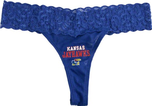 Kansas Jayhawks Women's Royal B-II Thong