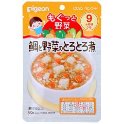 ピジョン ベビーフード もぐっと野菜 鯛と野菜のとろとろ煮 80g 9ヶ月頃から
