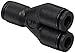 Legris 3140 04 00 Nylon Push-to-Connect Fitting, Wye, 5/32