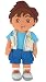 Dora the Explorer Go Diego Go Cuddle Pillow
