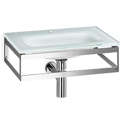 Waschtisch Glaswaschbecken 51x35cm wei�