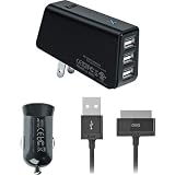 iLuv iCC264BLK Micro USB Power Charger Duo and Charge Sync Cable - for Apple iPhone, iPod, Smartphones, and USB Devices - Charger - Retail Packaging - Black