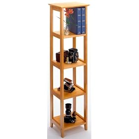 Slim Shelf in Honey Pine by Furniture