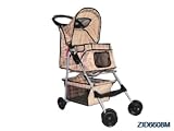 New 4 Wheel Deluxe Pet Stroller Multi Color