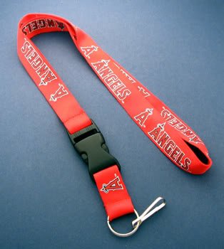 Los Angeles Angels Clip Lanyard Keychain Id Ticket Mlb