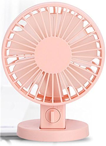 Life Origion Super Mute Angle Adjustable USB Cooling Desk Mini Fan with Two Blades Pink Color