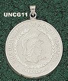 Unc Greensboro Seal Giant Charm/Pendant -14K/10K, Stainless Steel or Gold Plated