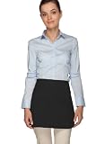 DayStar 180 Rounded Three Pocket Waist Apron - Black - 14L X 20W