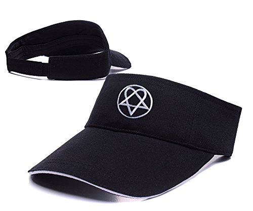 ZHHUA Heartagram HIM H.I.M His Infernal Majesty Logo Adjustable Embroidery Tennis Golf Baseball Hat Sun Visor Cap
