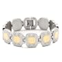 Invicta Men's 5961 Elements Collection Brushed Stainless Steel Link with Polished Gold-Tone Center Bracelet