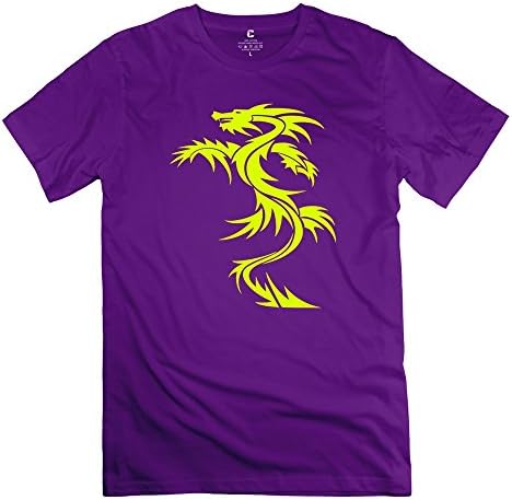 OYFFMT Men's Chinese Dragon Tattoo Style T-shirt S