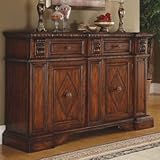 76" Credenza w/ Hidden Pullout by Hooker Furniture - Wood Tones (691-85-122 ....