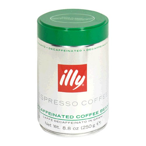 Illy Caffe Medium-Roast Decaffeinated Whole Bean Coffee, 8.8-Ounces (Pack of 2) by Coffee Pods
