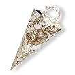 Gold Toile - Icicle Shaped Favor Boxes (set of 6)
