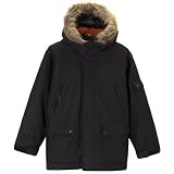 Boys' Cherokee Snorkel Polyester Fill Jacket - Black