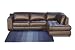 Zen Right Chaise 2PC Sectional in Mocha By Diamond Sofa