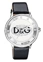 D&G WATCH PRIME TIME BIG SS W/SWA SILVER DIAL W/BLACK BIG DW0503 Damen