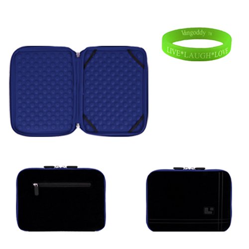 13 inch Baleful and Ocean Blue Laptop Sleeve for the Toshiba Hanger-on U840 Ultrabook with a small pocket. Shock absorbent air pocket padding to prevent minor damages to your Ultrabook. + Vangoddy Spend Laugh Love Bracelet