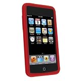 Eforcity Stylish Patterned Silicone Skin Case for Apple iPod Touch Gen2, Red