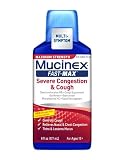 Mucinex Fast-Max Adult Liquid, Severe Congestion and Cough, 6 Ounce