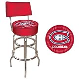 NHL Montreal Canadiens Padded Bar Stool with Back