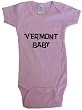 VERMONT BABY / HURRY UP - State-series - White, Blue or Pink Onesie / Baby T-shirt