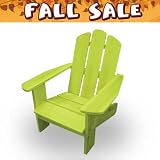 Lohasrus FALL Sale - Kids Patio Chair 15005 - Non-toxic Stained Fir, Indoor / Outdoor, for ages 2 to 5, Plus Free Drawing Book