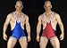 Vintage Cut Wrestling Singlet in Red, Gold, or Blue