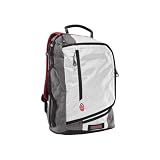 Timbuk2 Q Laptop Backpack,White/Gunmetal/Stop Red,M